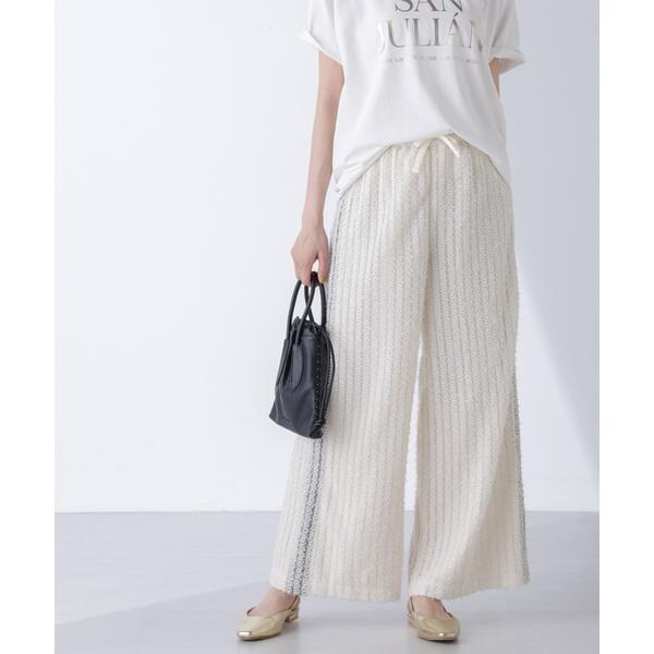 【SLOBE IENA】ツイルサイドボタンハイウエストパンツ チェック SLOBE IENA】ツイルサイドボタンハイウエストパンツ チェック