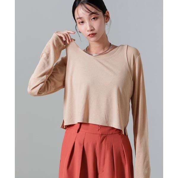 URBAN RESEARCH - 袖レース切替カットトップス URBAN RESEARCH（アーバンリサーチ）の「袖レース切替カット