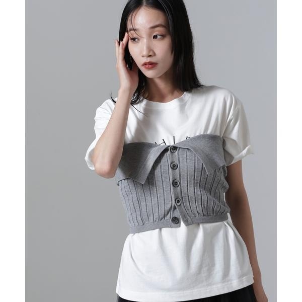 2WAYリブニットベアトップビスチェ | ナノユニバース(NANO universe