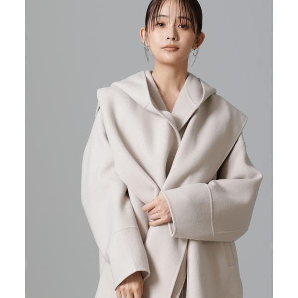 カシミヤリバーシブル ソリッドマフラー ◇ quaranciel: カシミヤ ブレンド ソリッド リバーシブル マフラー
