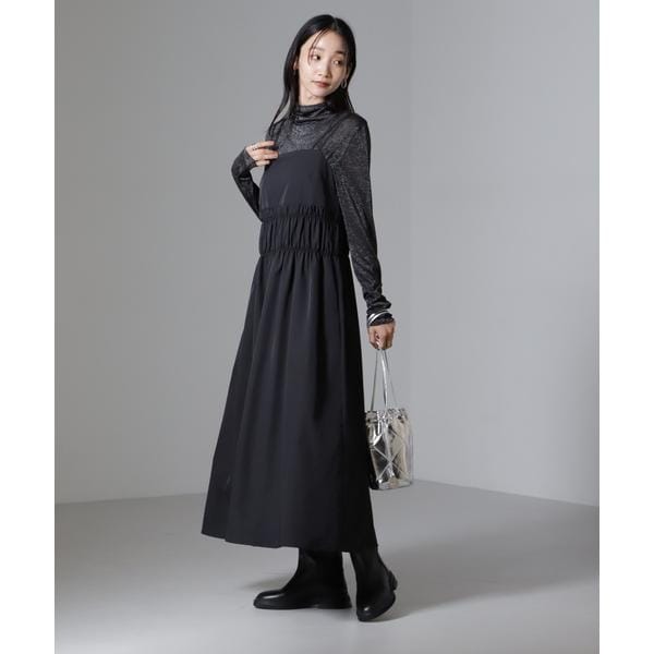 ときわSLOBE IENA キャミワンピース 36 スローブ イエナ SLOBE IENA ドットラッフルキャミワンピース