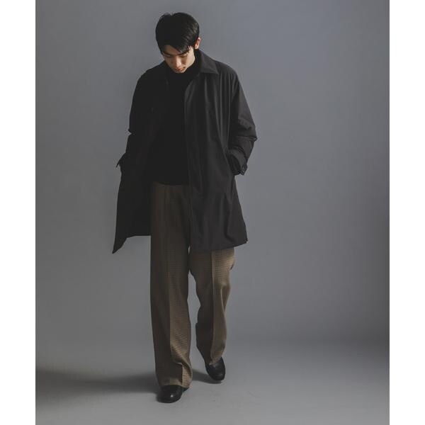 美品✨ナノユニバース×西川ダウン ステンカラーコート ダウンコート Mサイズ 西川ダウン(R)」ステンカラー ダウン