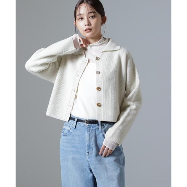 カーディガン フォックスカシミヤショートジップカーディガン レディース フォックス カシミヤ ショート ジップ カーディガン