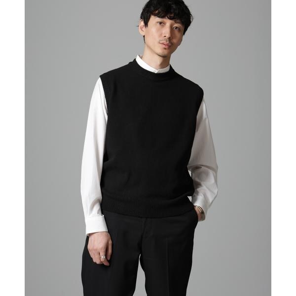 ウールブレンドクルーネックベスト | ナノユニバース(NANO universe