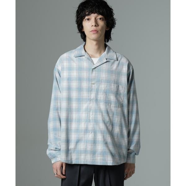 LB.04/WEB限定 ワンポイントワイドチェックシャツ NANO universe（ナノユニバース）の「LB.04&frasl;WEB限定 ワンポイント