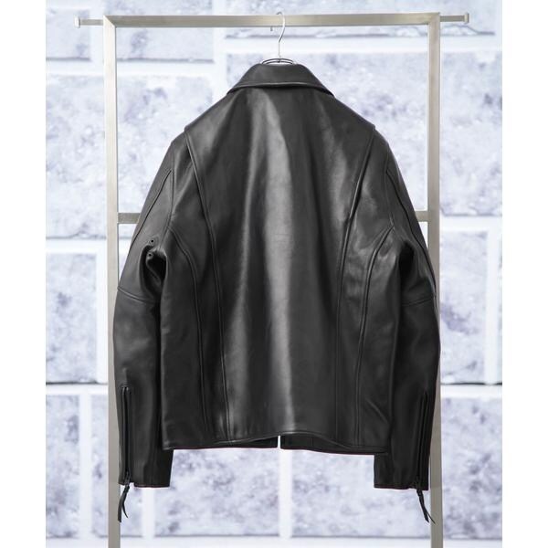 美品 ショット ナノユニバース 別注 ラムレザージャケット ライダース 総柄 schott／別注 レザー | ナノユニバース(NANO universe) | マルイ