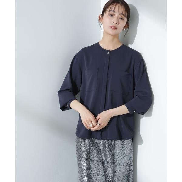 新品未使用　「星玲奈×NANO universe」タックスリーブバルーンブラウス 星玲奈 × NANO universe 」タック スリーブ バルーン ブラウス