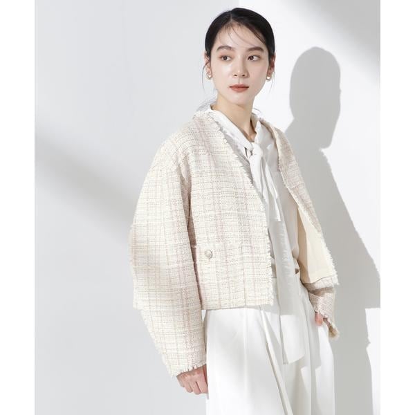 ツィードポケットショートジャケット | ナノユニバース(NANO universe