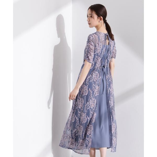 配色レースエプロンドレス kaene｜配色レースエプロンワンピース | Rakuten Fashion(楽天