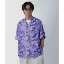 White Mountaineering／JUNGLE PATTERN OPEN COLLAR S／