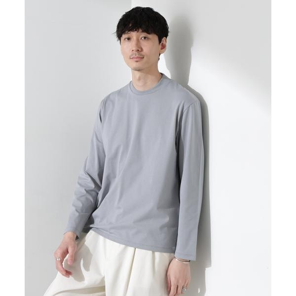 ジャケT(R) プレミアム クルーネック 長袖 NANO universe tシャツ ジャケT(R) プレミアム クルーネック