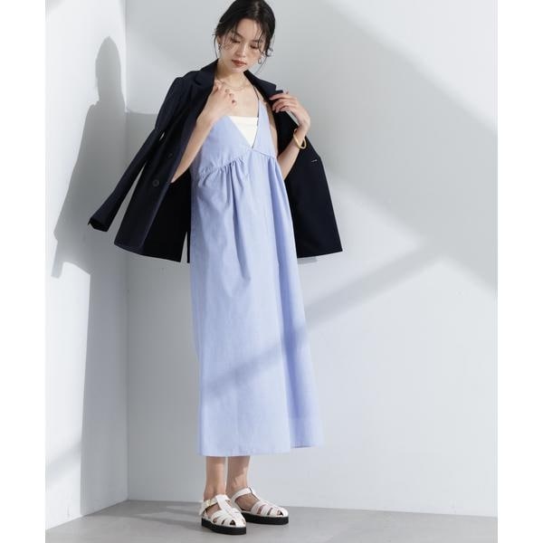SLOBE IENA POCOPOCO フレア ワンピース ブルー 新品未使用 POCOPOCOフレアワンピース | スローブ イエナ(SLOBE IENA