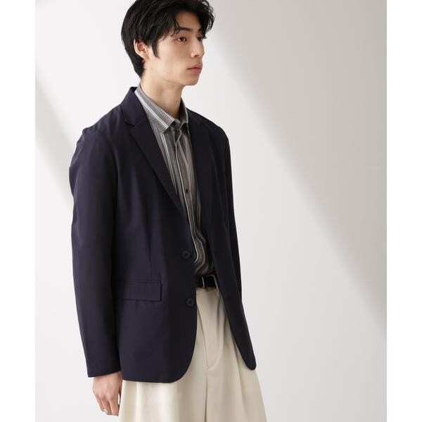 【新品、未使用】ナノ・ユニバース ネイビー ジャケット最終値下げ ライトウェイトストレッチ ジャケット(セットアップ可) | ナノ