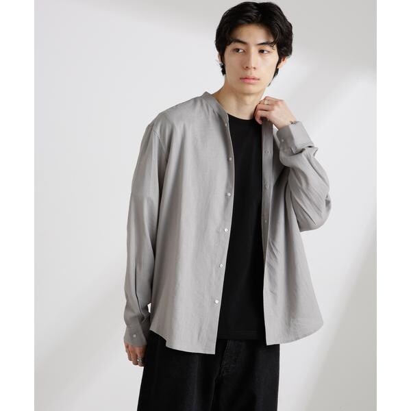 ビッグシルエット バンドカラー アソート HSシャツ
