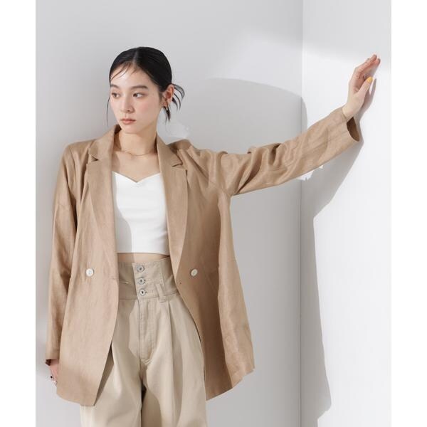 【新品タグ付き】 コットンリネンキャンバスジャケット レリューム JOURNAL STANDARD relume（ジャーナルスタンダード レリューム