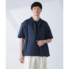 ソラーロライトストレッチワイドカラーシャツ 半袖(セットアップ可)