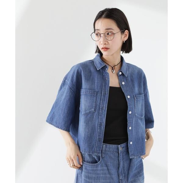 Healthy DENIM Breezy Rosehip シャツ Healthy DENIM／Breezy Rosehip 半袖シャツ | ナノユニバース(NANO