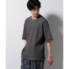 オニワッフルビッグTシャツ 五分袖