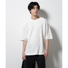 オニワッフルビッグTシャツ 五分袖