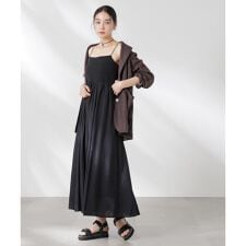 リブドッキング2wayキャミワンピース