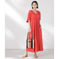 前後2wayボリュームギャザーワンピース