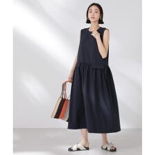 ウェスト切り替えワンピース