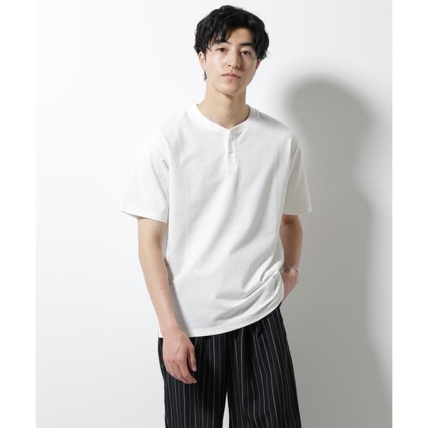 ガーメントダイ スリーピング ヘンリーネック Tシャツ | ジャーナル