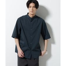 TEXBRID(R)バンドカラーシャツ 半袖