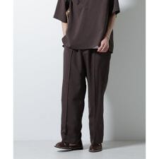 メランジドライイージーテーパードパンツ（セットアップ可）