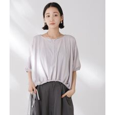 吸水速乾抗菌防臭クロップドドロストトップス