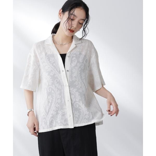 新品タグ付きBEAUTY&YOUTH ストライプ　ラッフルハーフスリーブ　シャツ BEAUTY&YOUTH UNITED ARROWS｜ストライプ ラッフル ハーフ