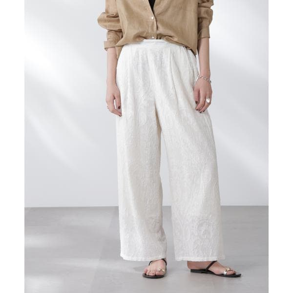 リネン混ラップパンツ(セットアップ可) | ナノユニバース(NANO