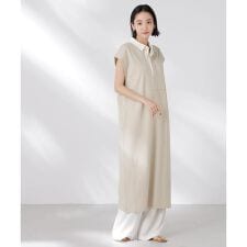 フレンチスリーブラガーシャツワンピース