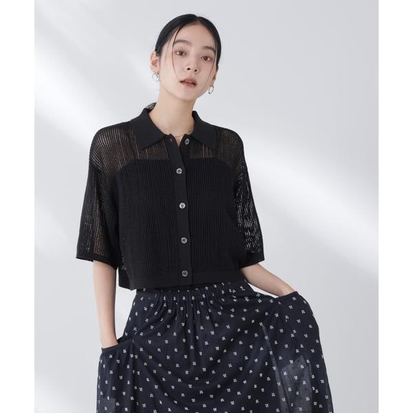 nano・universe - nano･universe 前後2wayカシュクールリブニット 前後2wayカシュクールリブニットL/S | ナノユニバース(NANO