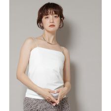 ストレッチポンチカップ付きベアトップキャミソール