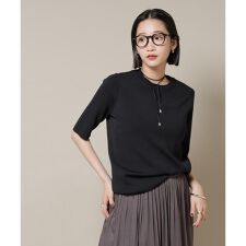 洗濯機洗い可UVカット接触冷感半袖ニット