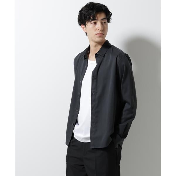 25S/S】ブラッシュ ストライプ ストレッチ 長袖シャツ | 5351プール