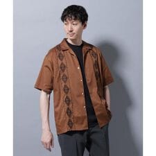 エンブロイダリー オープンカラーシャツ