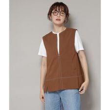 ドライウェザーストレッチバイカラーステッチベスト(セットアップ可)