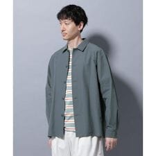 ストレッチワイドシャツブルゾン(セットアップ可)