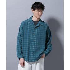 シースルーチェックシャツ 長袖