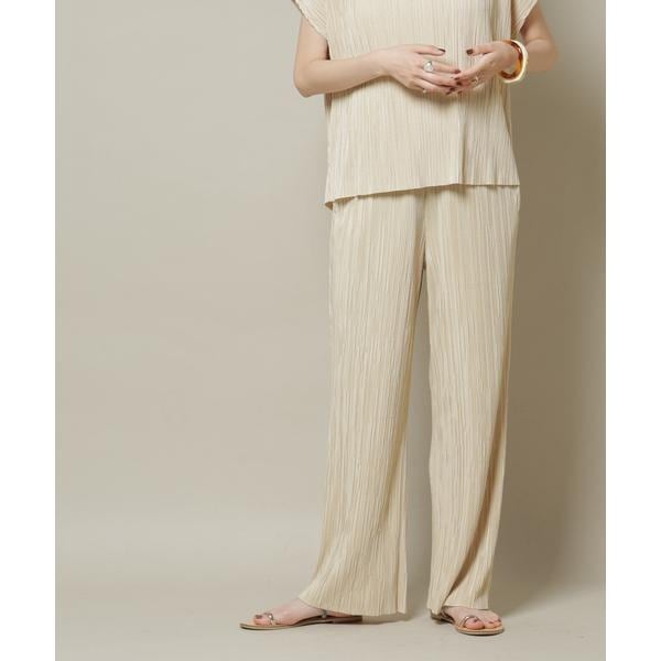 ADAM ET ROPE 【INもOUTも】スカート付きプリーツパンツ ADAM ET ROPE'（アダムエロペ）の「【INもOUTも】スカート付き