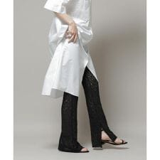 レースフレアレギンスパンツ