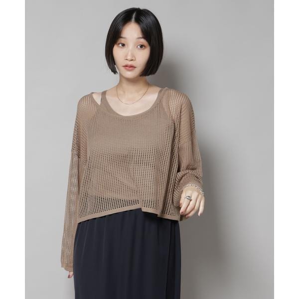 カラフルフラワープリントプルオーバー[41413382]natural mist カラフルフラワープリントプルオーバー[41413382]natural mist