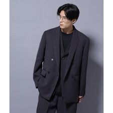 Reflax(R) ダブルクロスウェザーダブルブレストジャケット(セットアップ可)