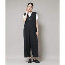 Vネックオールインワン