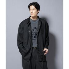 トリプルステッチ パールドットオーバーシャツ