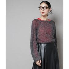 モヘヤ混天竺シアーニット