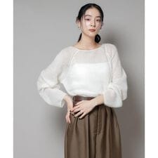 モヘヤ混天竺シアーニット