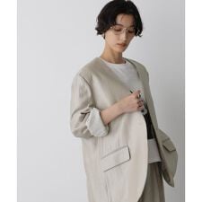 ナノユニバース(NANO universe)の「STEVELOUR」サテンノーカラージャケット(セットアップ可)